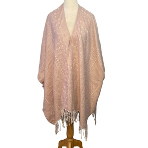 NWT Gentle Fawn Fringe Shawl Wrap Pink M/L